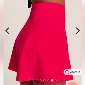 NWT Shapermint Essentials High Waisted Full Coverage Swim Skirt, Dark Pink, XL